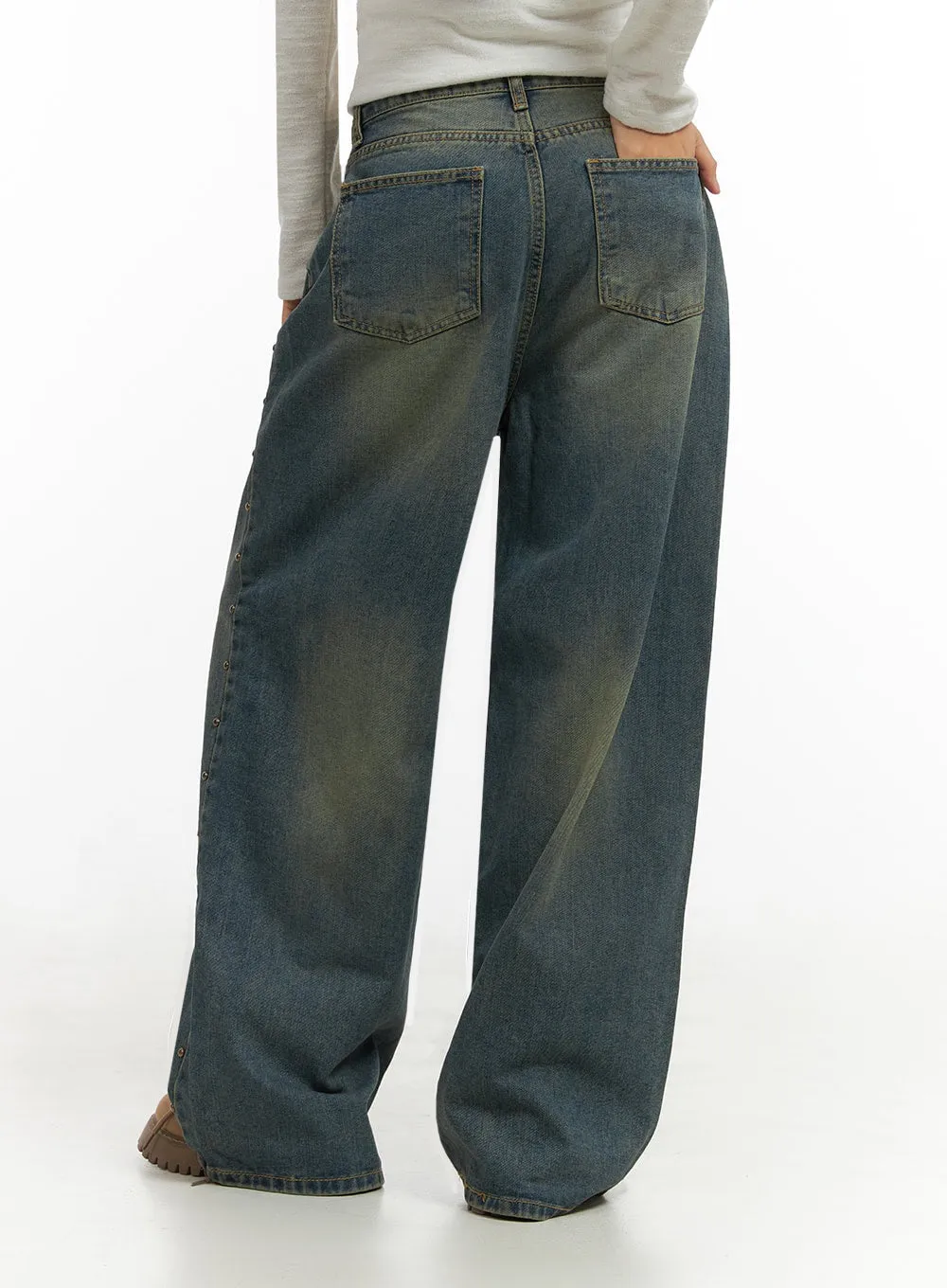 Noelle DenimDrape Baggy Jeans IO409