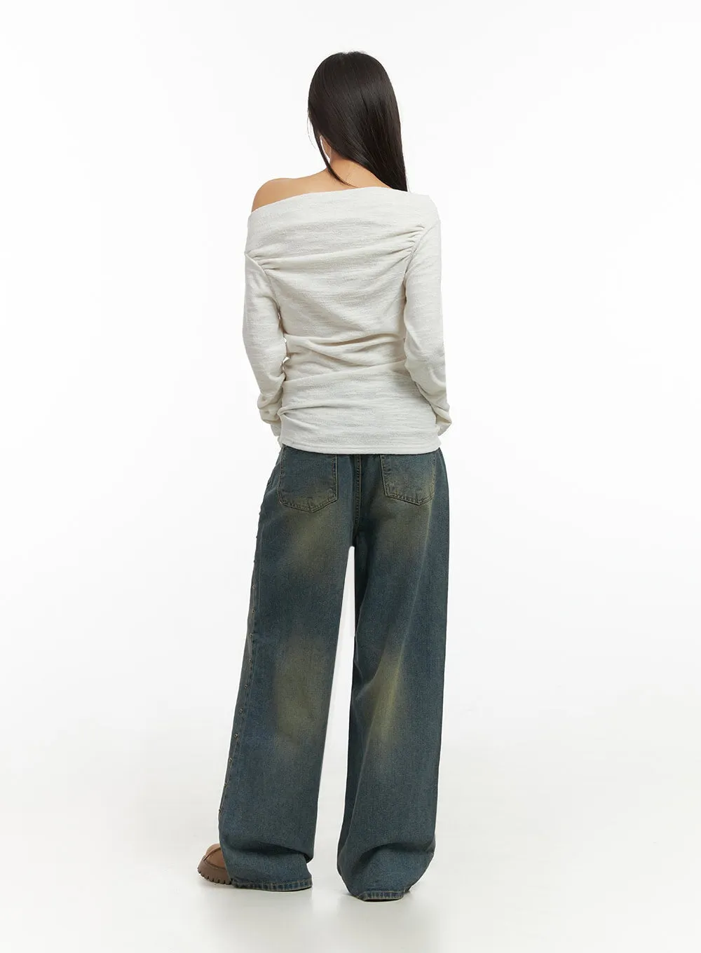 Noelle DenimDrape Baggy Jeans IO409