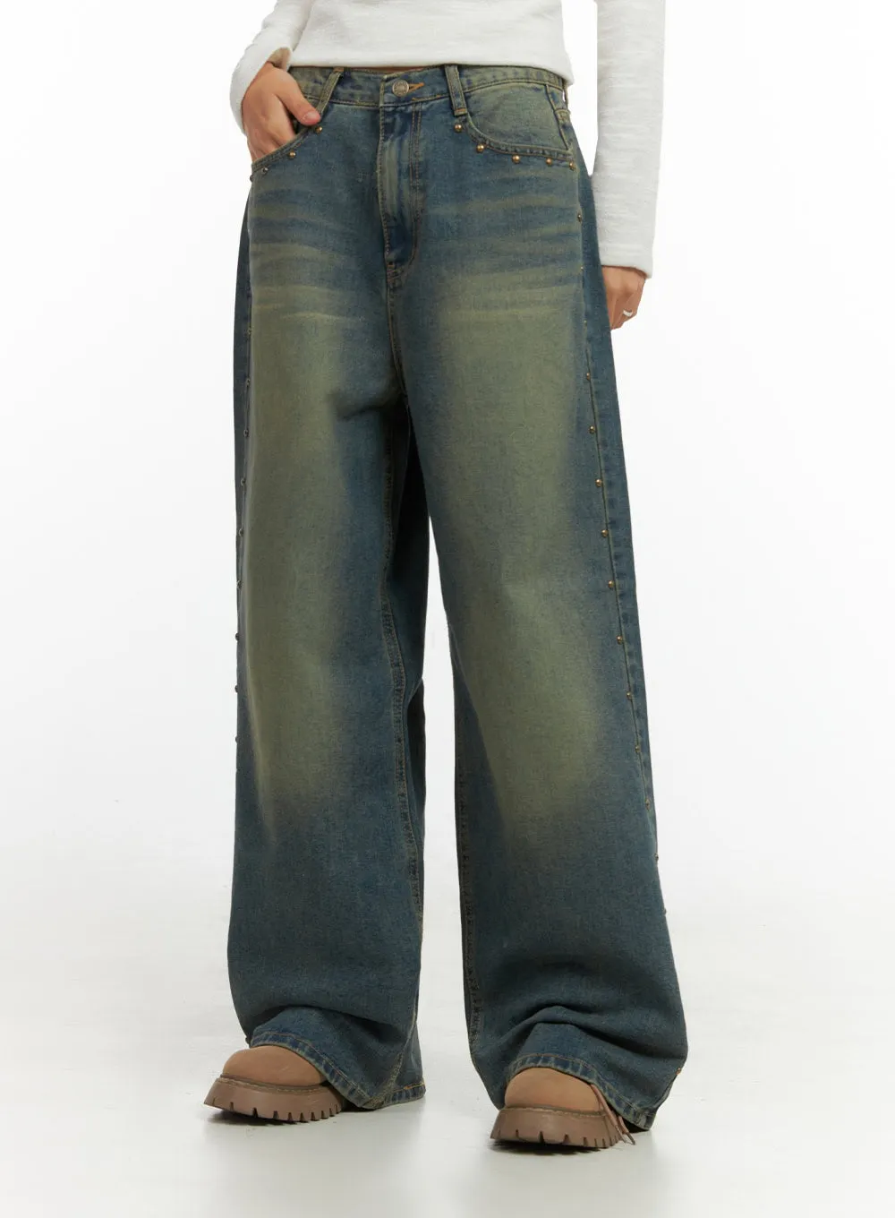 Noelle DenimDrape Baggy Jeans IO409