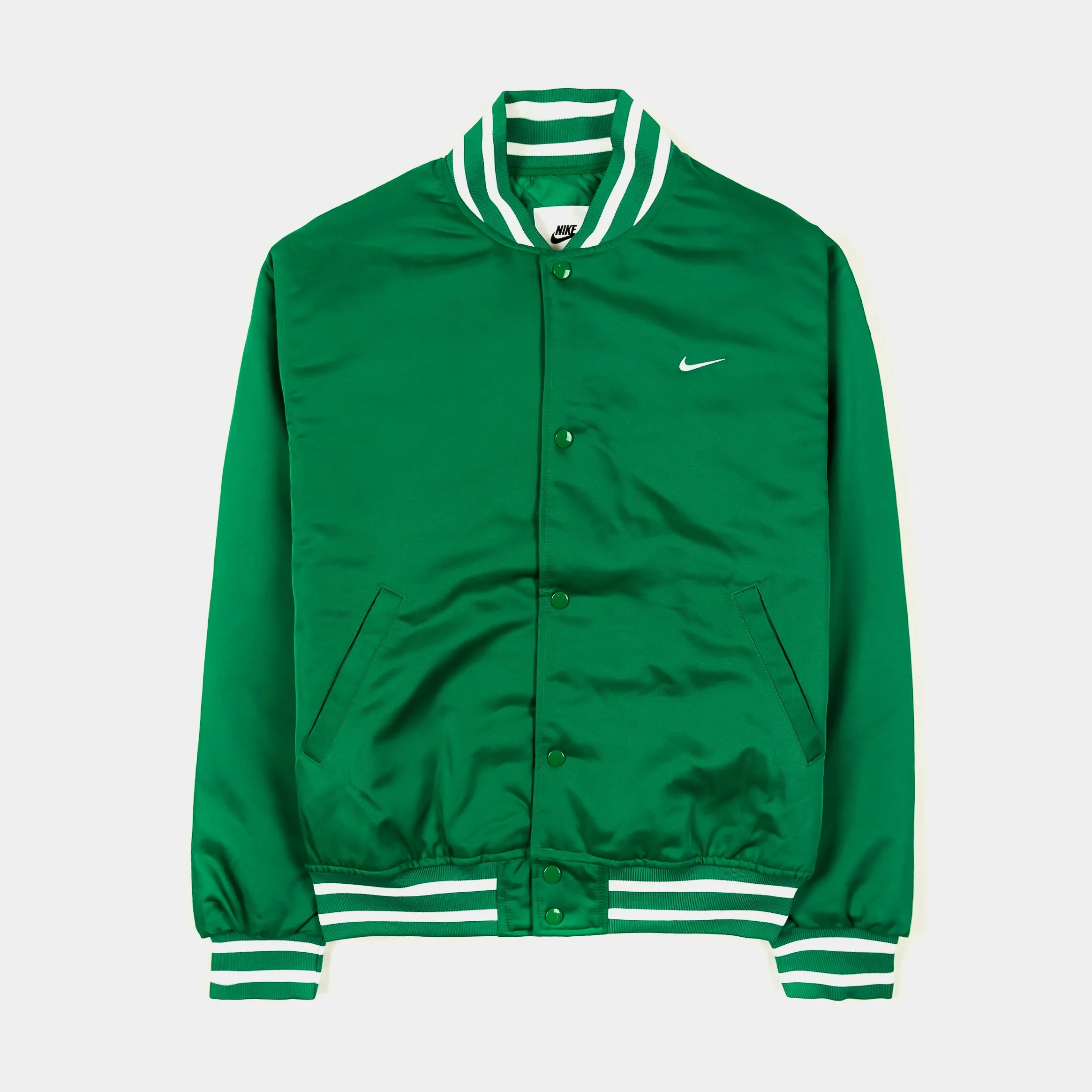 NSW Dugout Satin Mens Jacket (Green/White)