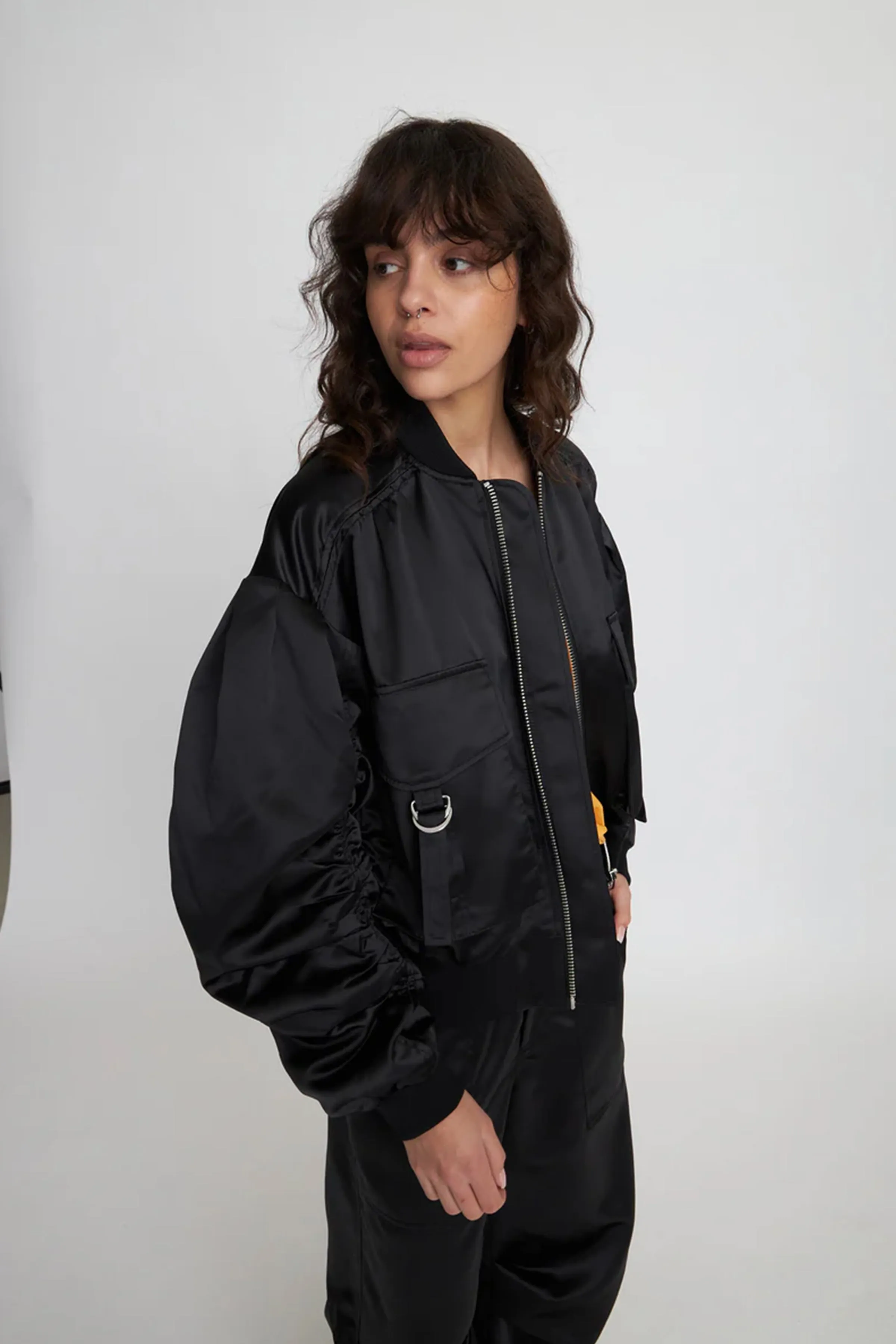 Oversized Bomber Jacket