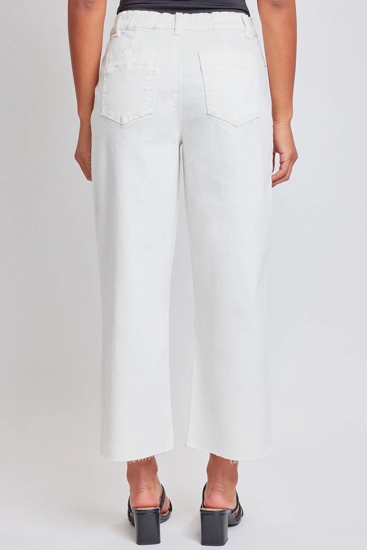 Pearl Cropped High-Rise Wide Leg Trouser Pants