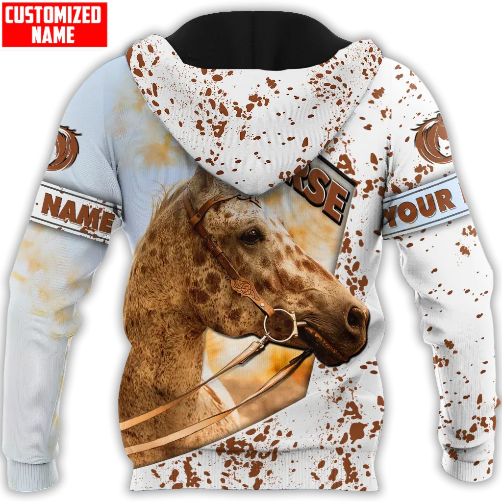 Personalized Appaloosa Horse Lovers 3D Printed Hoodie