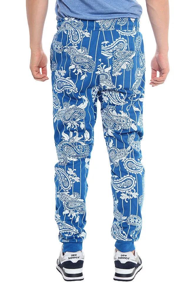 Pinstripe Bandana French Terry Jogger Pants