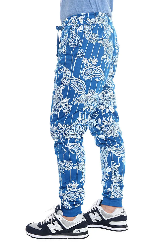 Pinstripe Bandana French Terry Jogger Pants