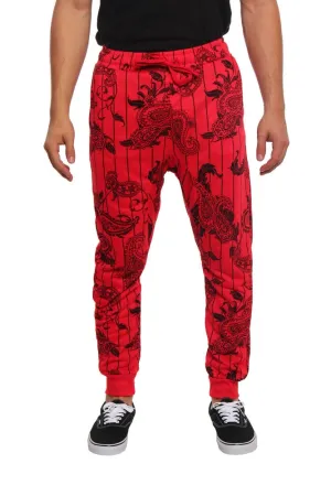 Pinstripe Bandana French Terry Jogger Pants