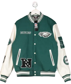 Primark Green X Nfl Eagles Team Bomber Jacket UK M
