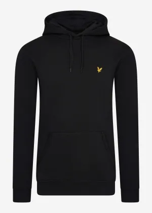 Pullover-Hoodie - tiefschwarz