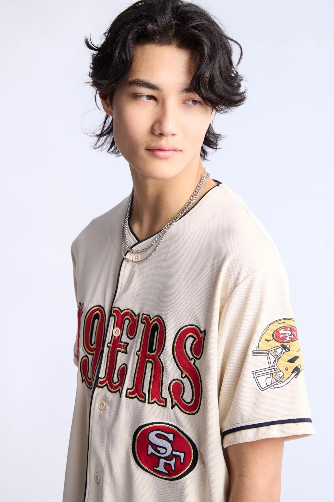 San Francisco 49ers Button-Up Baseball Jersey