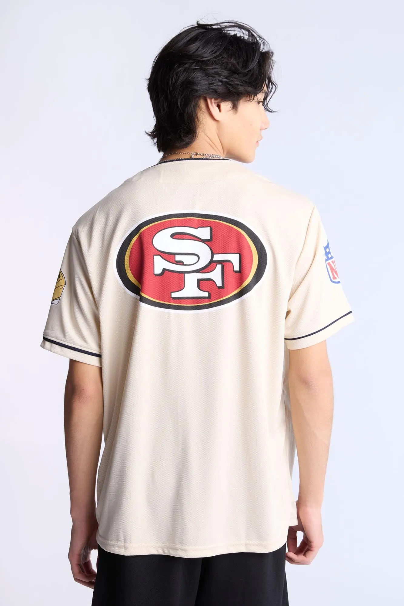 San Francisco 49ers Button-Up Baseball Jersey