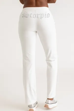 Scorpio Big Bling Velour Track Pants