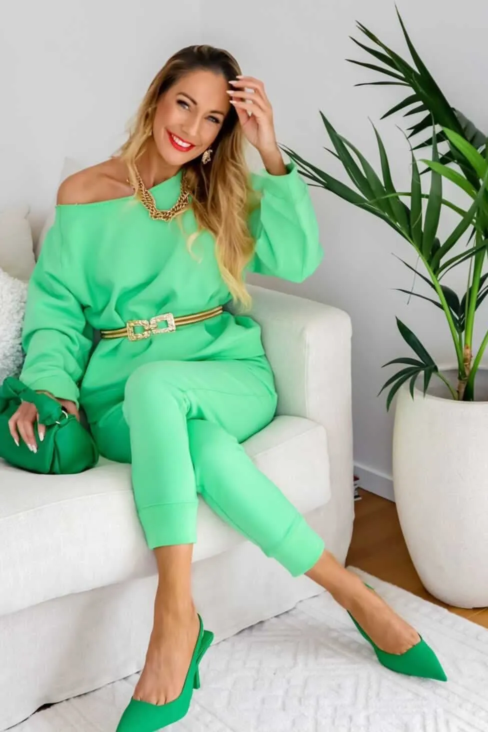 Shen Luxe Green Sweat Pant
