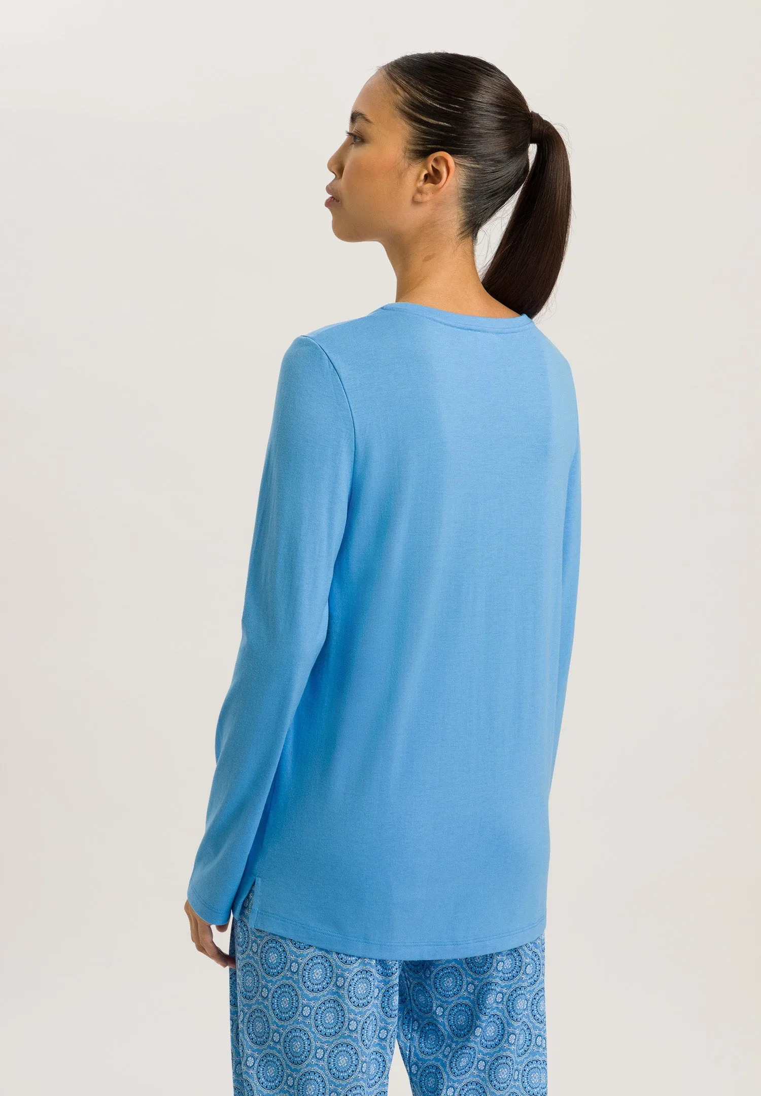 Sleep And Lounge Relaxed Round Neck Top | Angelite 77844-2547
