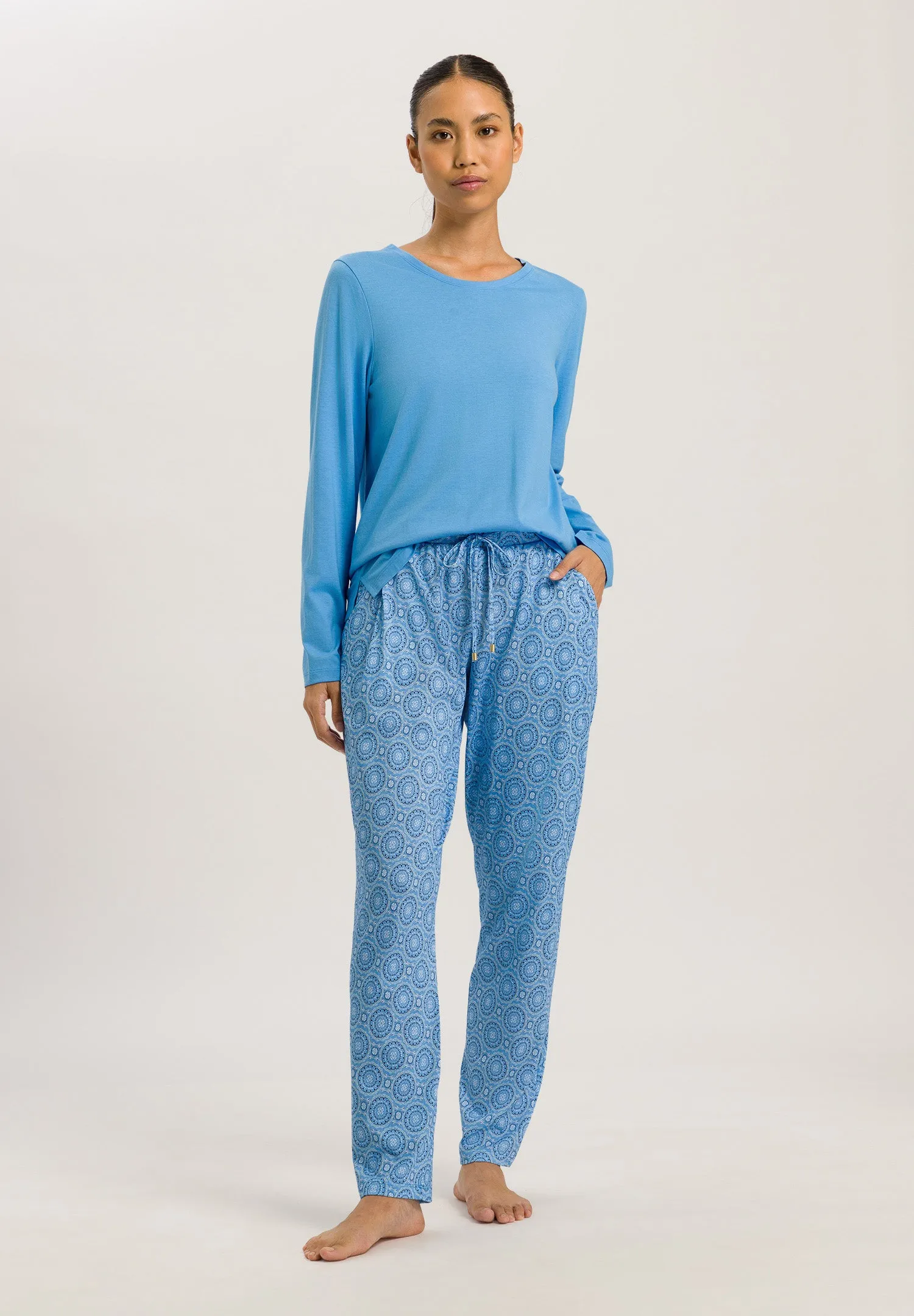 Sleep And Lounge Relaxed Round Neck Top | Angelite 77844-2547
