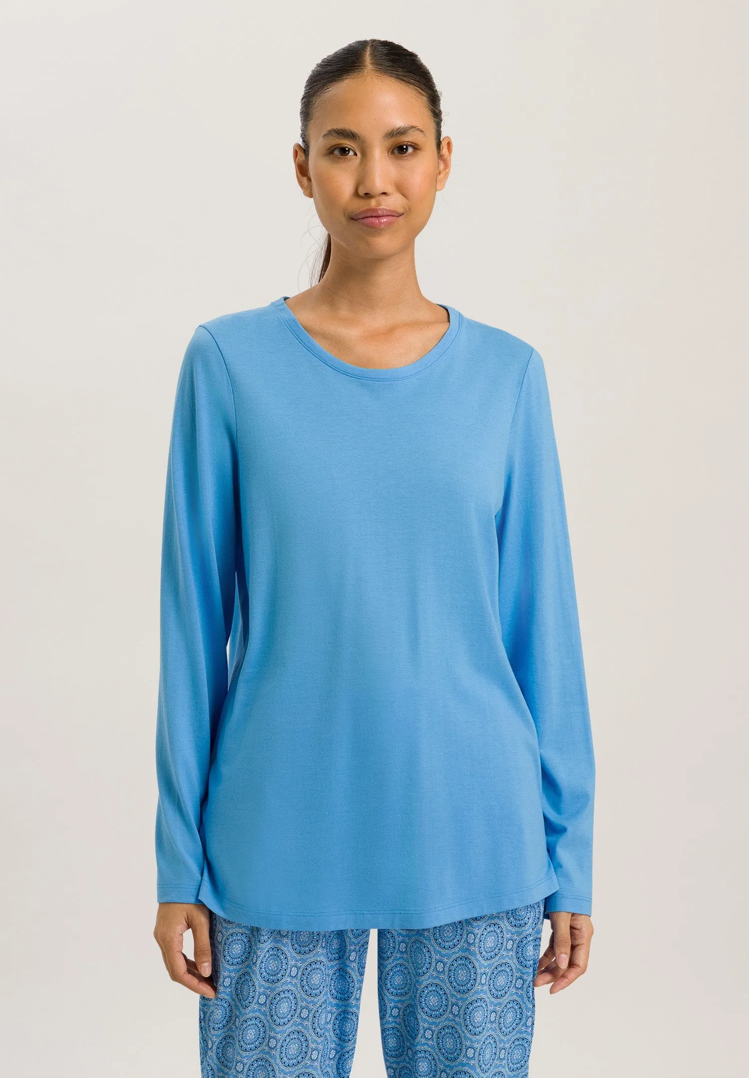 Sleep And Lounge Relaxed Round Neck Top | Angelite 77844-2547
