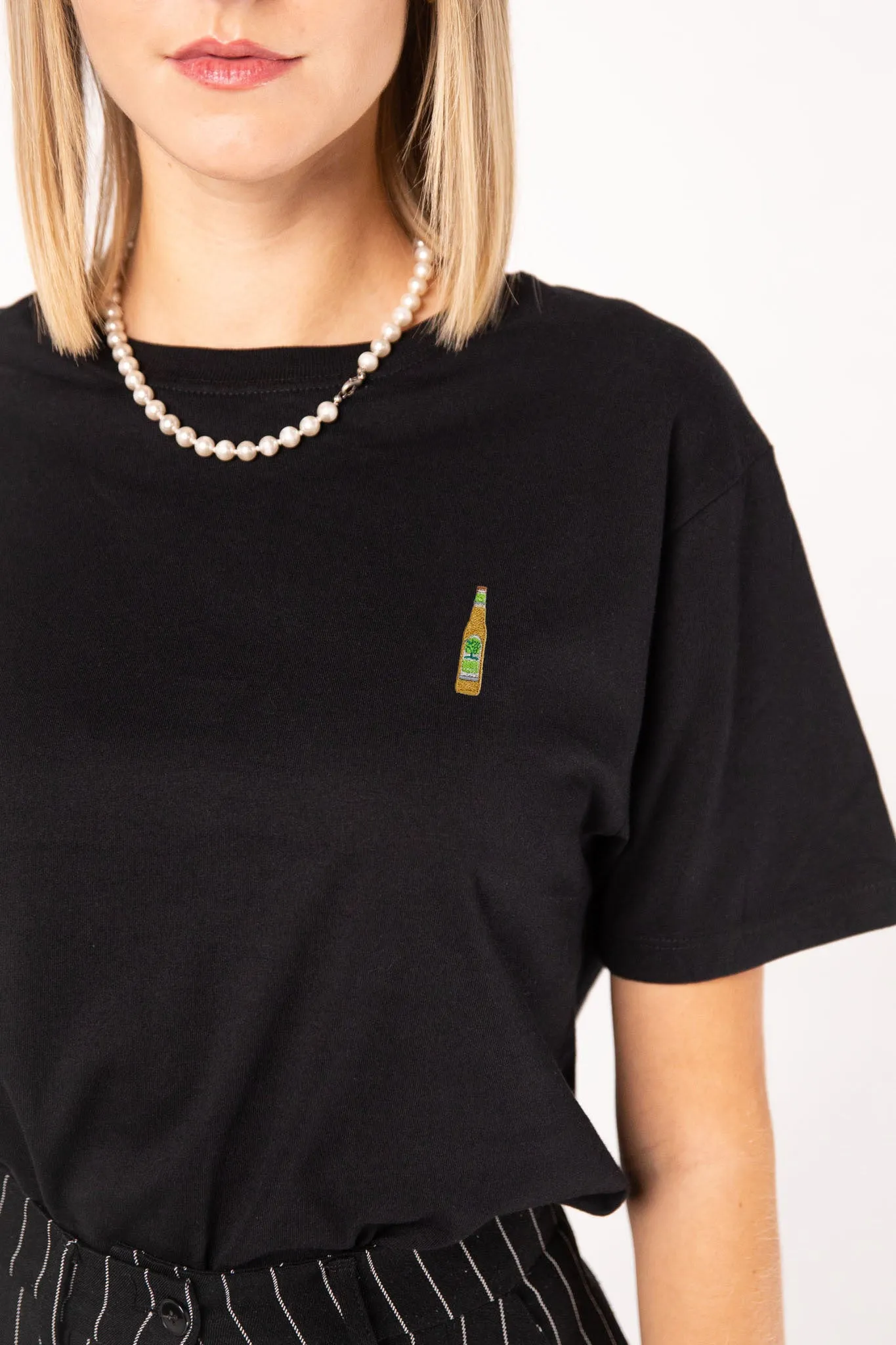 Somersby Apple | Besticktes Frauen Oversized Bio Baumwoll T-Shirt