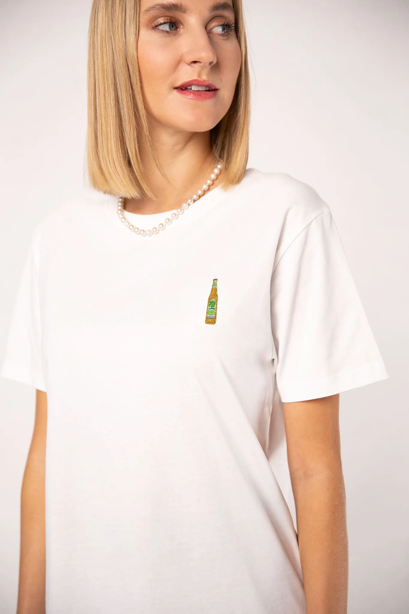 Somersby Apple | Besticktes Frauen Oversized Bio Baumwoll T-Shirt