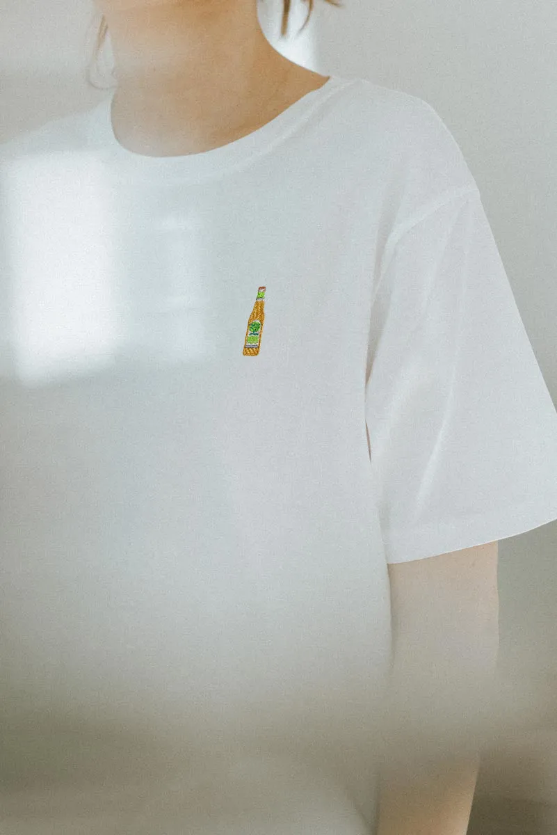 Somersby Apple | Besticktes Frauen Oversized Bio Baumwoll T-Shirt