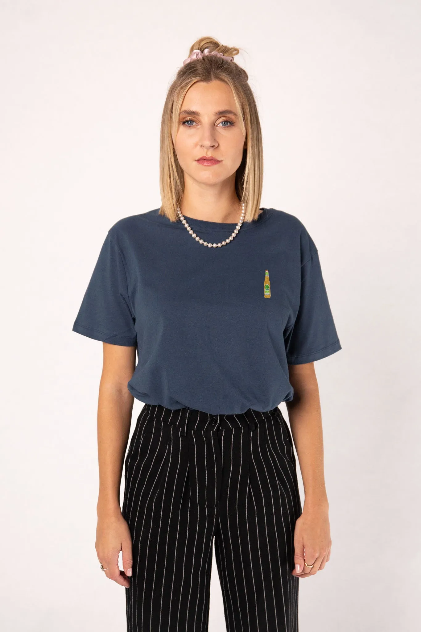 Somersby Apple | Besticktes Frauen Oversized Bio Baumwoll T-Shirt