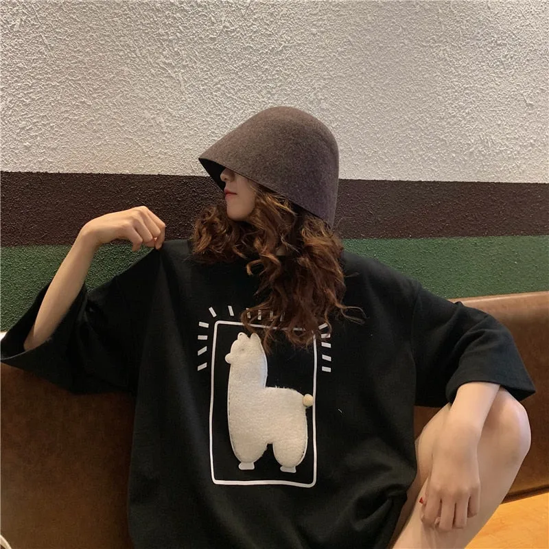 T Shirt Coréen Lama