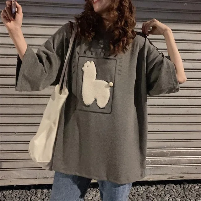 T Shirt Coréen Lama