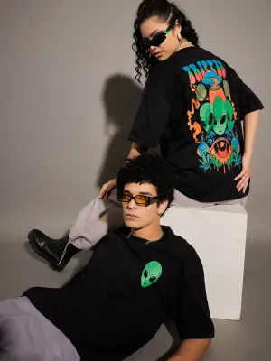 Unisex Black TRIPPIN Oversized T-Shirt