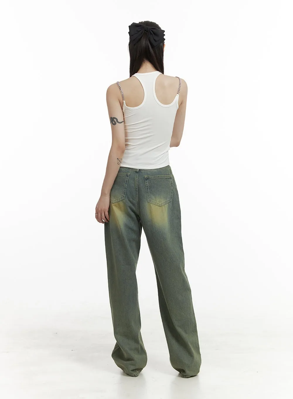 Washed Baggy Jeans OA425
