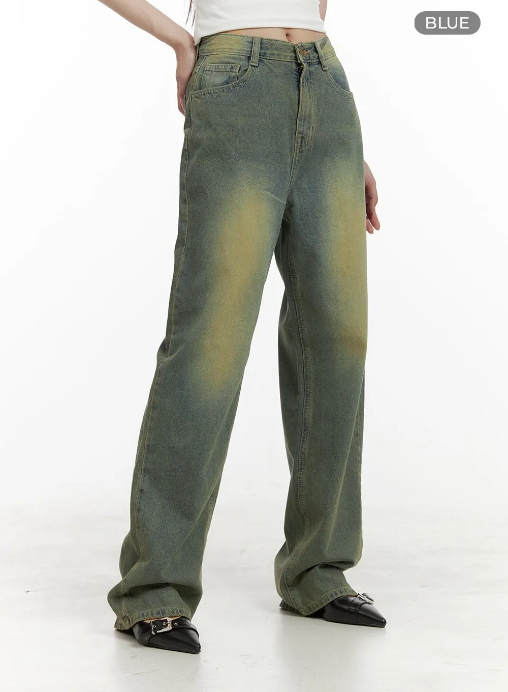 Washed Baggy Jeans OA425