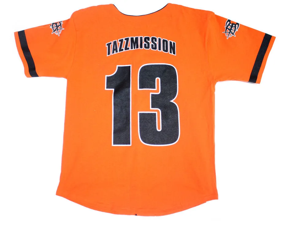 WWF TAZZ / THUGZ VINTAGE BASEBALL JERSEY L